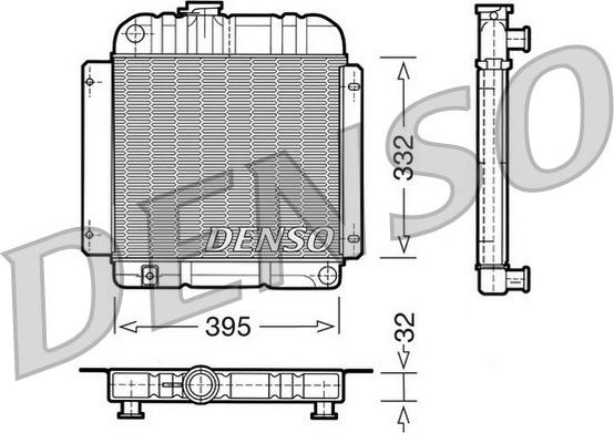 Denso DRM05001 - Jäähdytin,moottorin jäähdytys inparts.fi