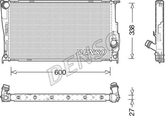 Denso DRM05003 - Jäähdytin,moottorin jäähdytys inparts.fi