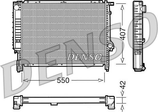 Denso DRM05039 - Jäähdytin,moottorin jäähdytys inparts.fi