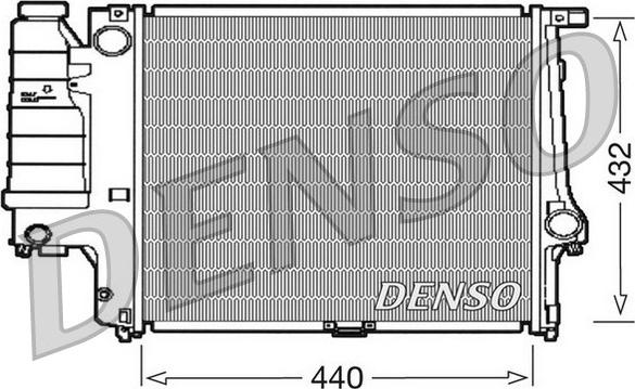 Denso DRM05037 - Jäähdytin,moottorin jäähdytys inparts.fi