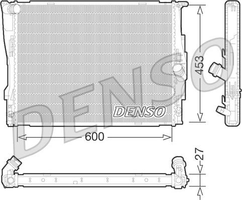 Denso DRM05073 - Jäähdytin,moottorin jäähdytys inparts.fi