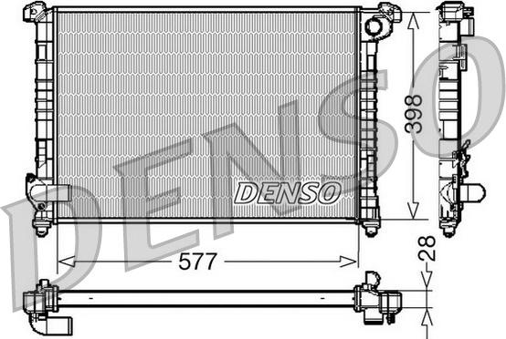 Denso DRM05100 - Jäähdytin,moottorin jäähdytys inparts.fi