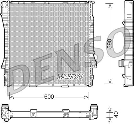 Denso DRM05114 - Jäähdytin,moottorin jäähdytys inparts.fi