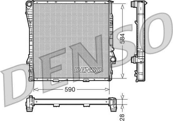 Denso DRM05116 - Jäähdytin,moottorin jäähdytys inparts.fi