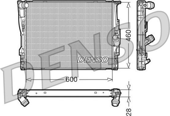 Denso DRM05110 - Jäähdytin,moottorin jäähdytys inparts.fi