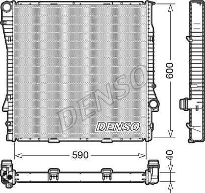 Denso DRM05112 - Jäähdytin,moottorin jäähdytys inparts.fi