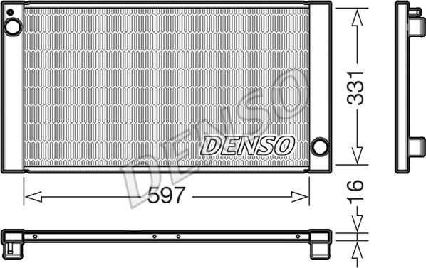 Denso DRM05121 - Jäähdytin,moottorin jäähdytys inparts.fi