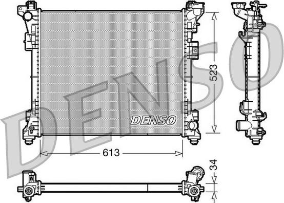 Denso DRM06006 - Jäähdytin,moottorin jäähdytys inparts.fi