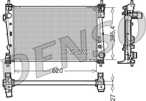 Denso DRM01006 - Jäähdytin,moottorin jäähdytys inparts.fi