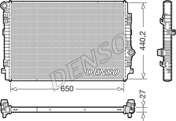 Denso DRM02046 - Jäähdytin,moottorin jäähdytys inparts.fi