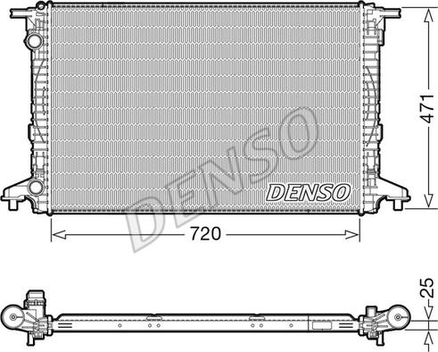 Denso DRM02043 - Jäähdytin,moottorin jäähdytys inparts.fi