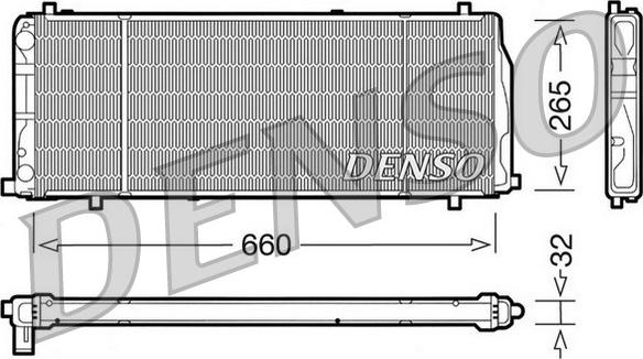 Denso DRM02004 - Jäähdytin,moottorin jäähdytys inparts.fi