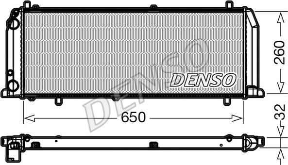 Denso DRM02008 - Jäähdytin,moottorin jäähdytys inparts.fi