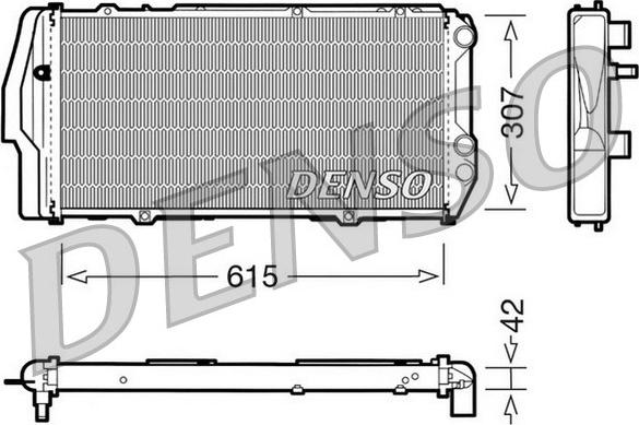 Denso DRM02003 - Jäähdytin,moottorin jäähdytys inparts.fi