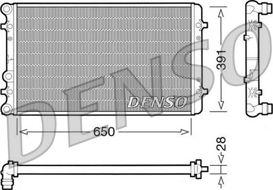 Denso DRM02007 - Jäähdytin,moottorin jäähdytys inparts.fi