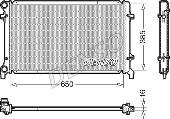 Denso DRM02014 - Jäähdytin,moottorin jäähdytys inparts.fi