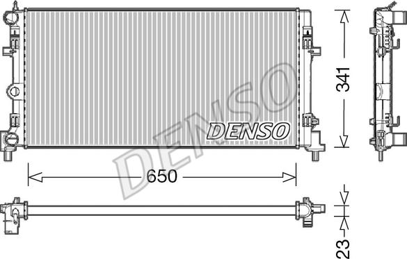 Denso DRM02015 - Jäähdytin,moottorin jäähdytys inparts.fi