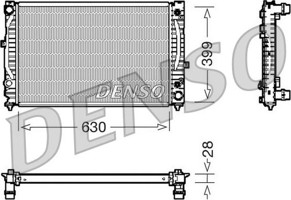 Denso DRM02031 - Jäähdytin,moottorin jäähdytys inparts.fi