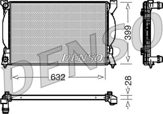 Denso DRM02033 - Jäähdytin,moottorin jäähdytys inparts.fi