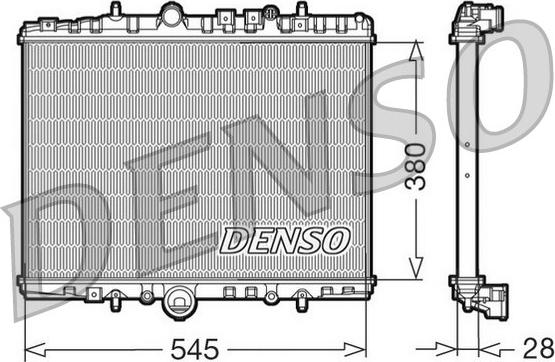 Denso DRM07056 - Jäähdytin,moottorin jäähdytys inparts.fi