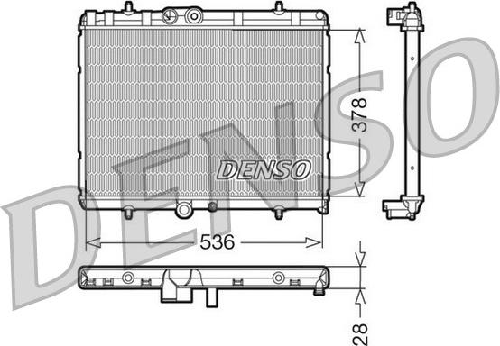 Denso DRM07015 - Jäähdytin,moottorin jäähdytys inparts.fi