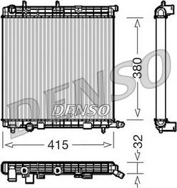 Denso DRM07010 - Jäähdytin,moottorin jäähdytys inparts.fi