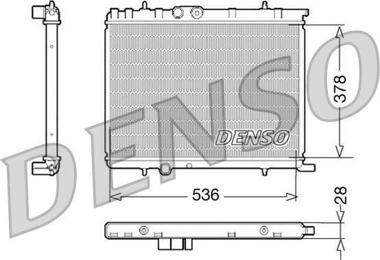 Denso DRM07021 - Jäähdytin,moottorin jäähdytys inparts.fi