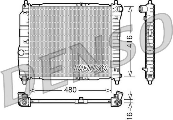 Denso DRM15003 - Jäähdytin,moottorin jäähdytys inparts.fi