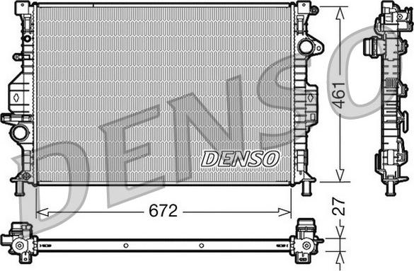 Denso DRM10069 - Jäähdytin,moottorin jäähdytys inparts.fi