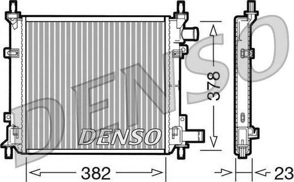 Denso DRM10060 - Jäähdytin,moottorin jäähdytys inparts.fi