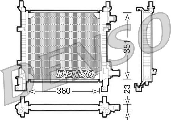 Denso DRM10061 - Jäähdytin,moottorin jäähdytys inparts.fi