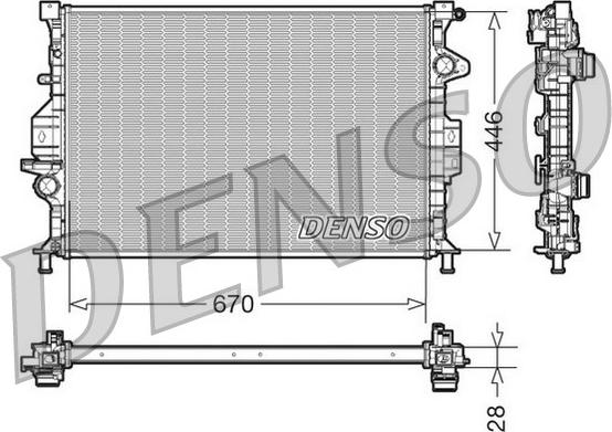 Denso DRM10088 - Jäähdytin,moottorin jäähdytys inparts.fi