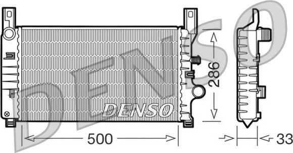 Denso DRM10034 - Jäähdytin,moottorin jäähdytys inparts.fi