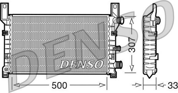 Denso DRM10035 - Jäähdytin,moottorin jäähdytys inparts.fi