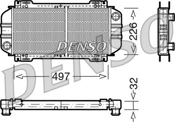 Denso DRM10033 - Jäähdytin,moottorin jäähdytys inparts.fi