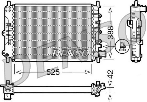 Denso DRM10026 - Jäähdytin,moottorin jäähdytys inparts.fi