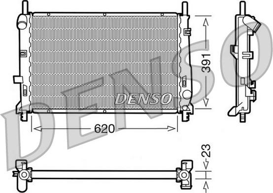 Denso DRM10070 - Jäähdytin,moottorin jäähdytys inparts.fi