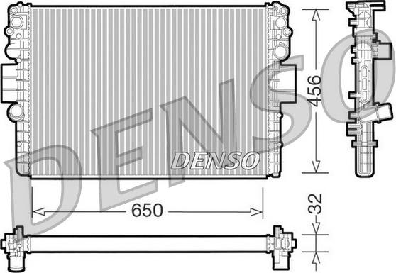 Denso DRM12006 - Jäähdytin,moottorin jäähdytys inparts.fi