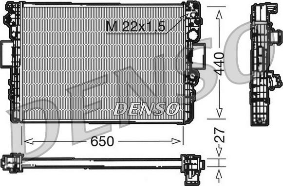 Denso DRM12003 - Jäähdytin,moottorin jäähdytys inparts.fi