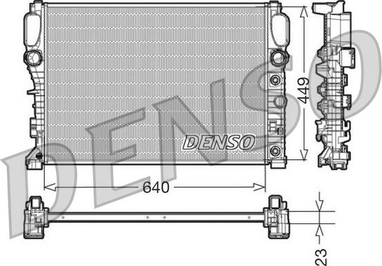 Denso DRM17090 - Jäähdytin,moottorin jäähdytys inparts.fi