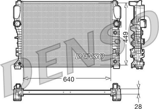 Denso DRM17091 - Jäähdytin,moottorin jäähdytys inparts.fi