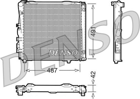 Denso DRM17052 - Jäähdytin,moottorin jäähdytys inparts.fi