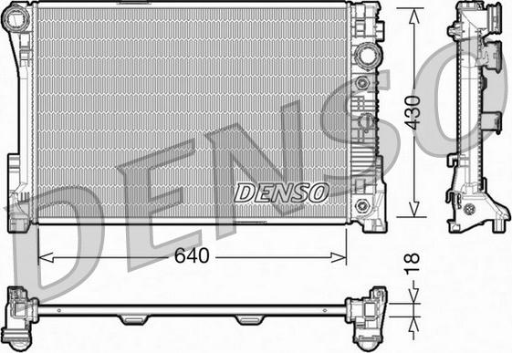 Denso DRM17005 - Jäähdytin,moottorin jäähdytys inparts.fi