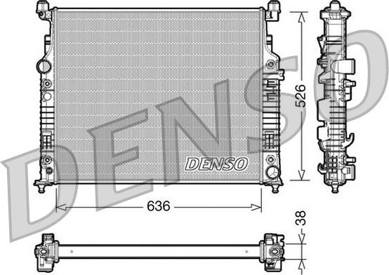 Denso DRM17006 - Jäähdytin,moottorin jäähdytys inparts.fi