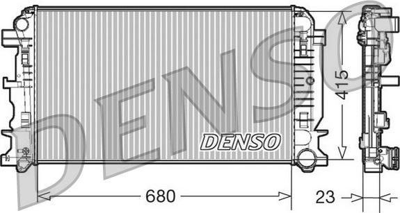 Denso DRM17018 - Jäähdytin,moottorin jäähdytys inparts.fi