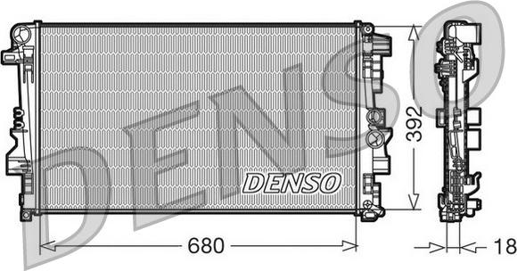 Denso DRM17012 - Jäähdytin,moottorin jäähdytys inparts.fi