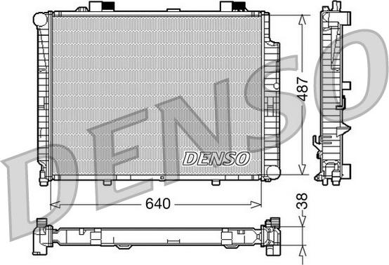 Denso DRM17085 - Jäähdytin,moottorin jäähdytys inparts.fi