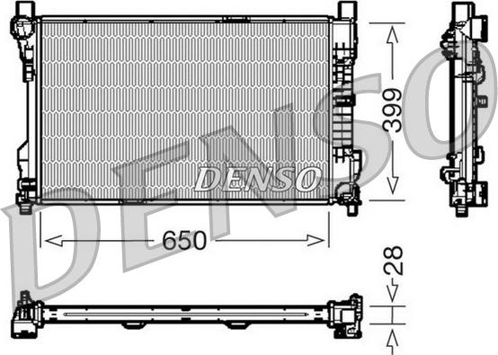 Denso DRM17080 - Jäähdytin,moottorin jäähdytys inparts.fi