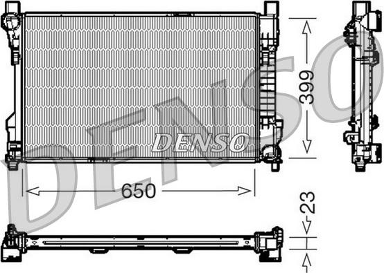 Denso DRM17081 - Jäähdytin,moottorin jäähdytys inparts.fi