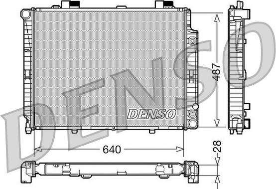 Denso DRM17088 - Jäähdytin,moottorin jäähdytys inparts.fi